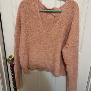 Free People Blush Textured Sweater